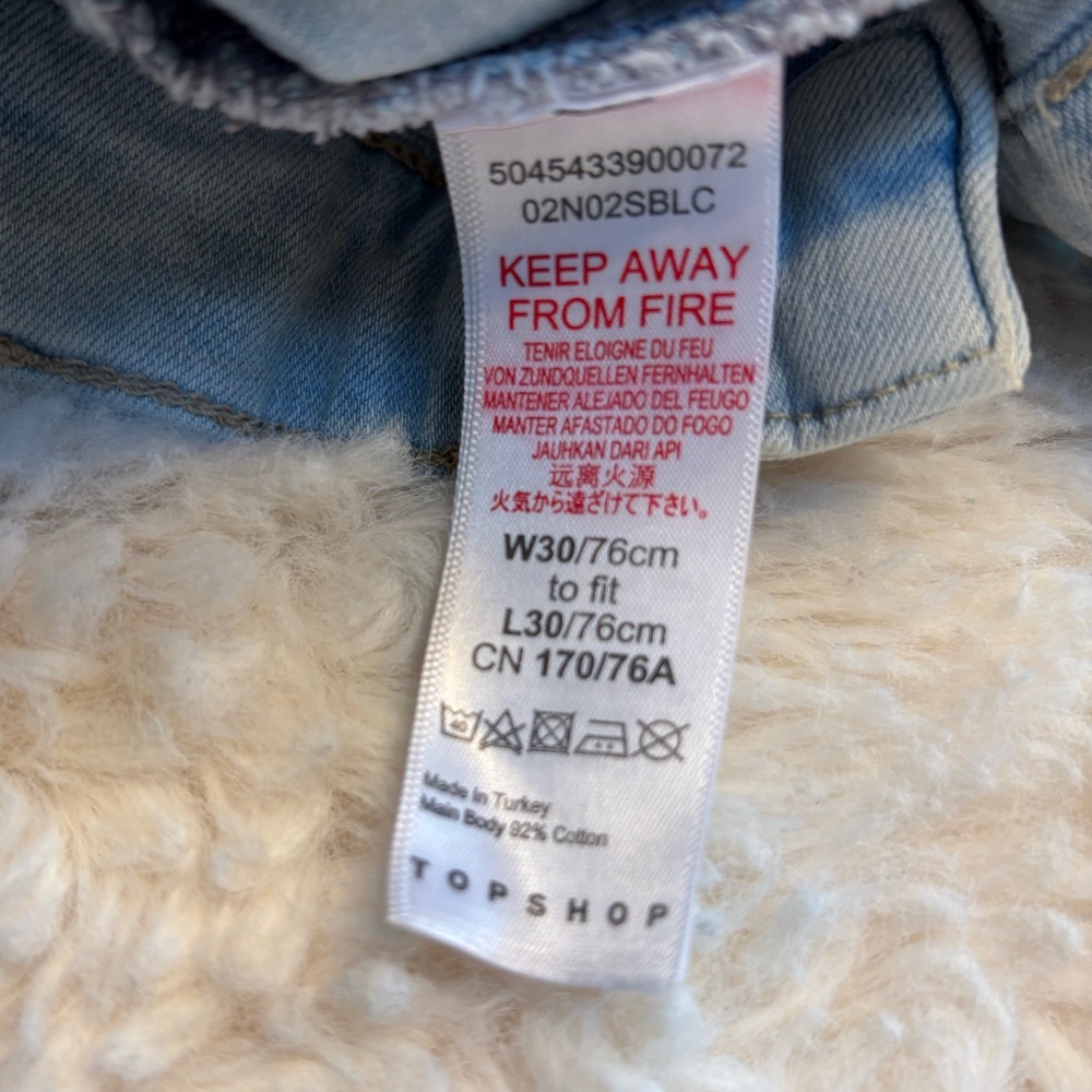 Topshop Light Blue High Rise Jamie Skinny Jeans - Picture 9 of 10